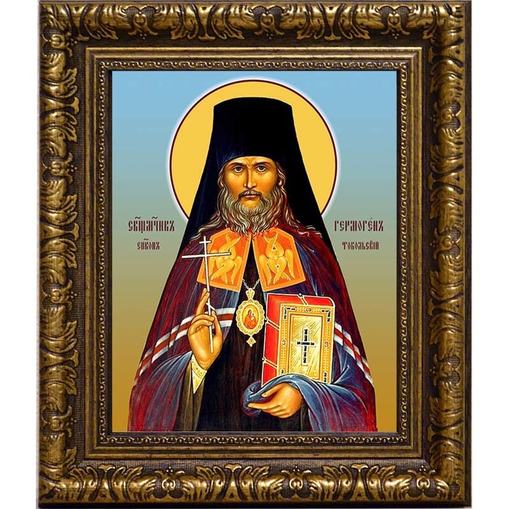 Гермоген Долганев, Тобольский, священномученик, епископ. Икона на холсте.
