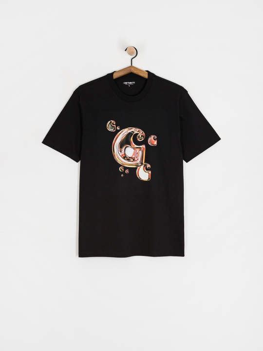 Футболка Carhartt WIP Solar Chrome C-Logo чёрная
