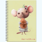 Блокнот-скетчбук SKETCHBOOK А5 с жесткой обложкой 60л. "Милашки"