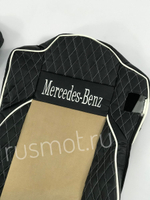 Чехлы Премиум стеганные кожа + аликанте вышивка MERCEDES MP4 от 2013 года MR42