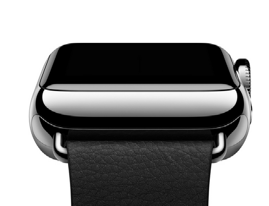 Часы смарт Apple Watch 42мм (черный кожаный с классической пряжкой)