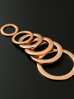 Шайба медная 10х16х1, 10 шт. (прокладка медная)