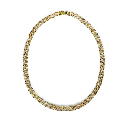 Кубинская цепь с камнями 50 см