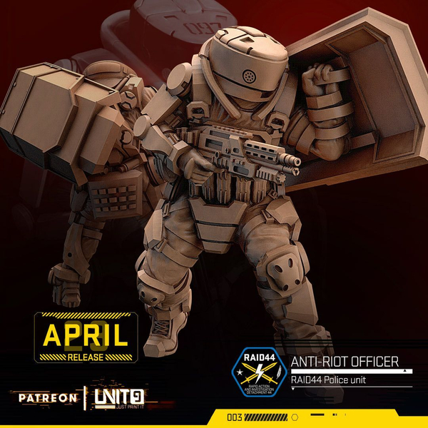 Тюремные бунты Cyberpunk - Prison Riots Миниатюры 32-56-75mm (56mm / 7)