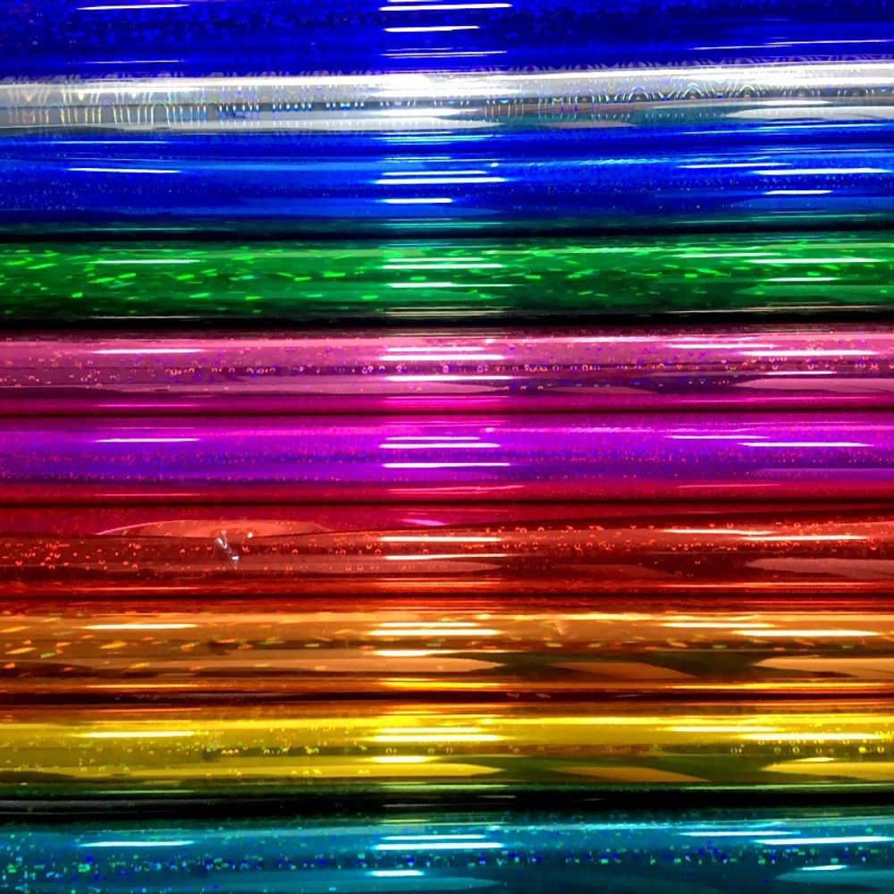 Упаковочная пленка (0,7*7,9 м) Ассорти, Голография, 10 шт.