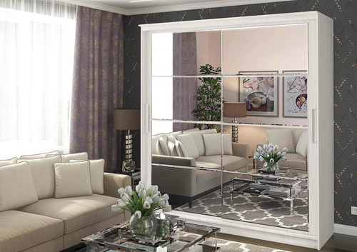 Шкаф-купе 2.0 м "Танго зеркала" (2000х2200х600мм)