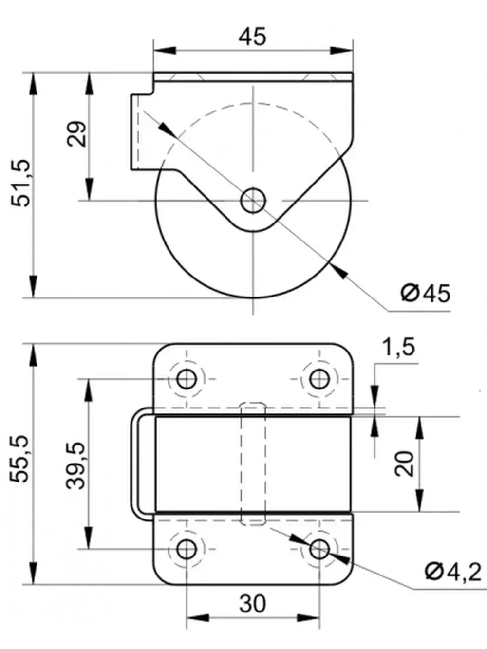 Мебельные колеса, выдвижные ролики диванов, шкафов, кроватей