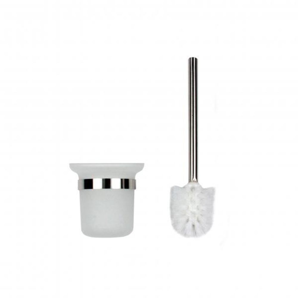 Ёршик туалетный настенный нерж. сталь/стекло NIZA 16857.S матовый