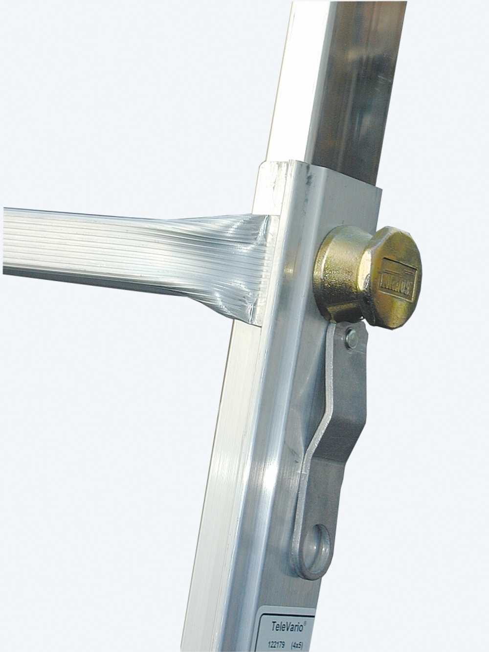 TELEVARIO Шарнирная телескопическая стремянка, 4х4 перекладины (122162)