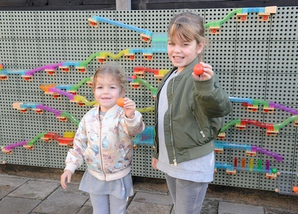 STEM Трек с мячом (кинетический), набор 209 элементов.