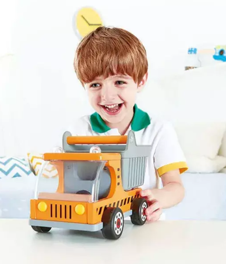 Деревянная игрушка машинка-грузовик "Самосвал"