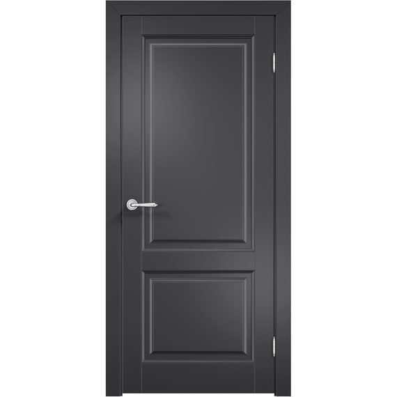 Фото межкомнатной двери эмаль Дверцов Алькамо 2 цвет сигнальный чёрный RAL 9004 глухая