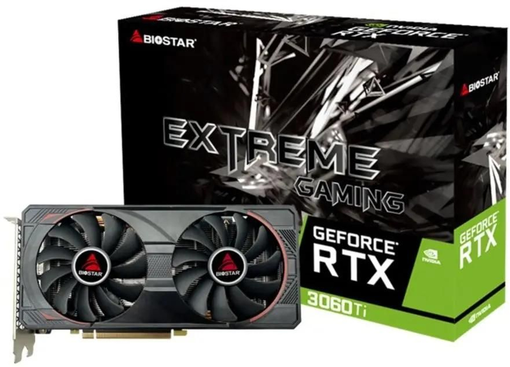 Видеокарта Biostar NVIDIA  GeForce RTX 3060Ti VN3606TM82 8ГБ GDDR6, LHR,  Ret