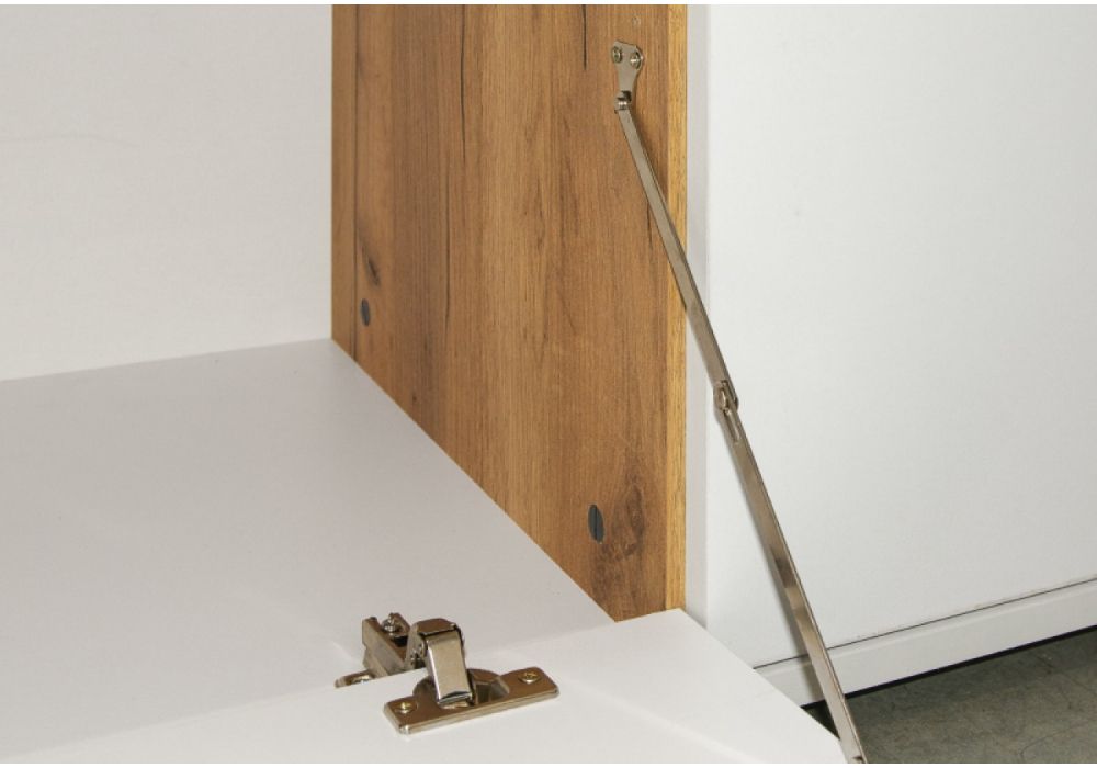 Модульная гостиная Бэль белый премиум / дуб золотой craft комплектация 2