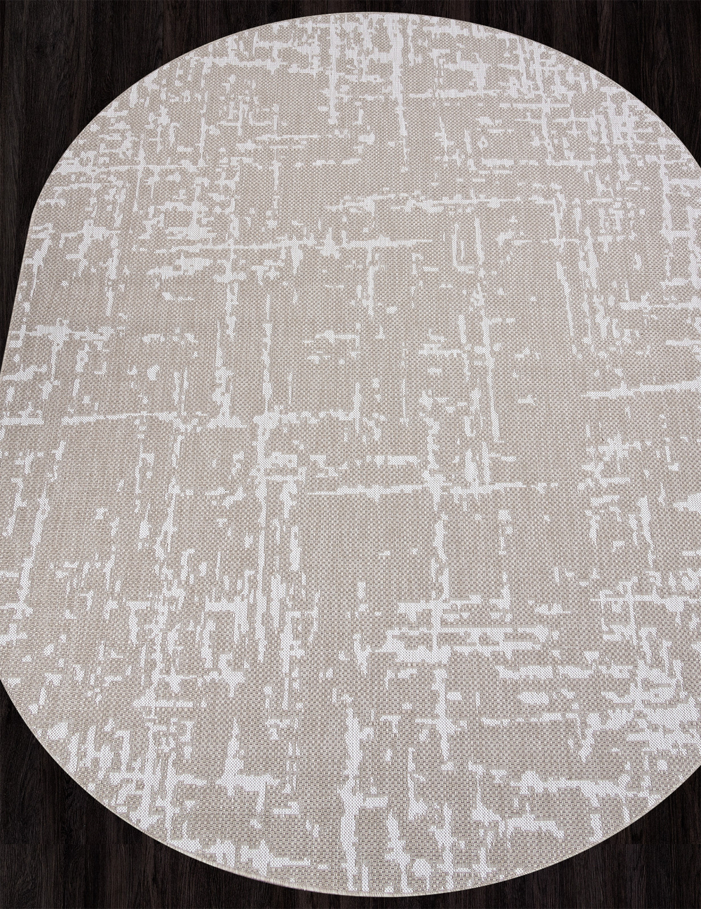 Ковер S136 - BEIGE - Овал - коллекция KAIR размер 100*200 см