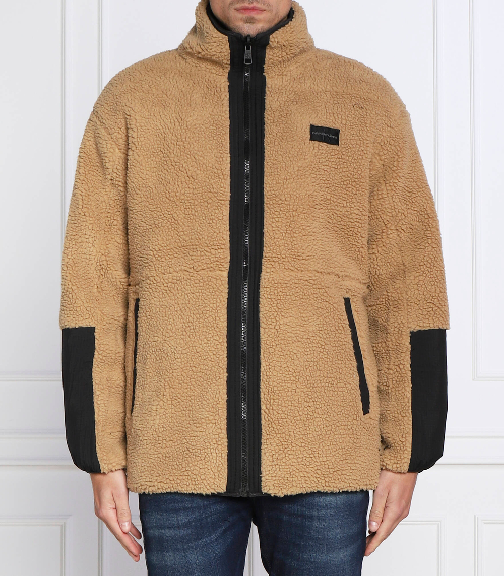 двусторонняя куртка reversible sherpa CALVIN KLEIN JEANS - коричневый(J30J321914)