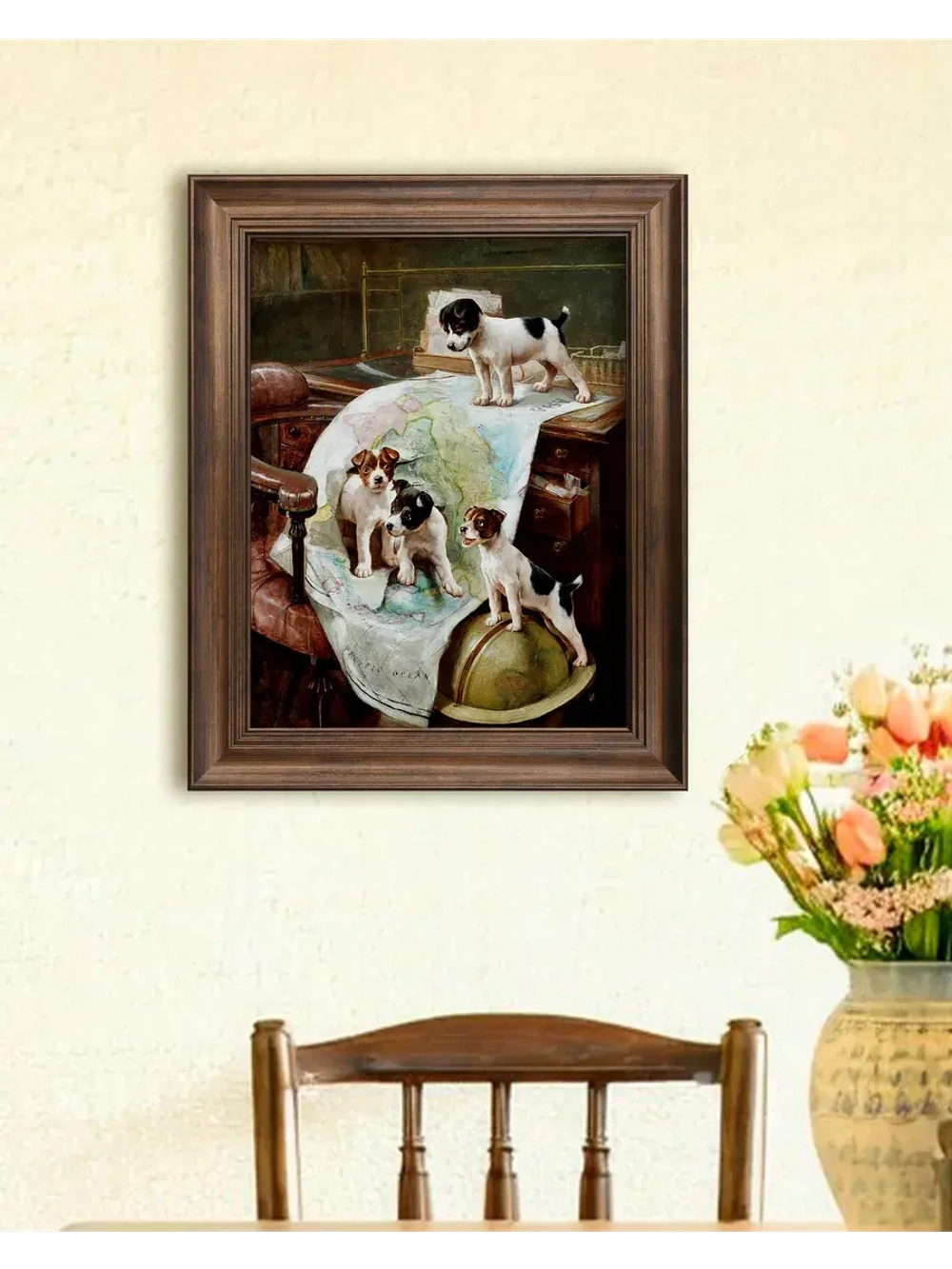 Картина интерьерная на холсте в раме 25*31 см