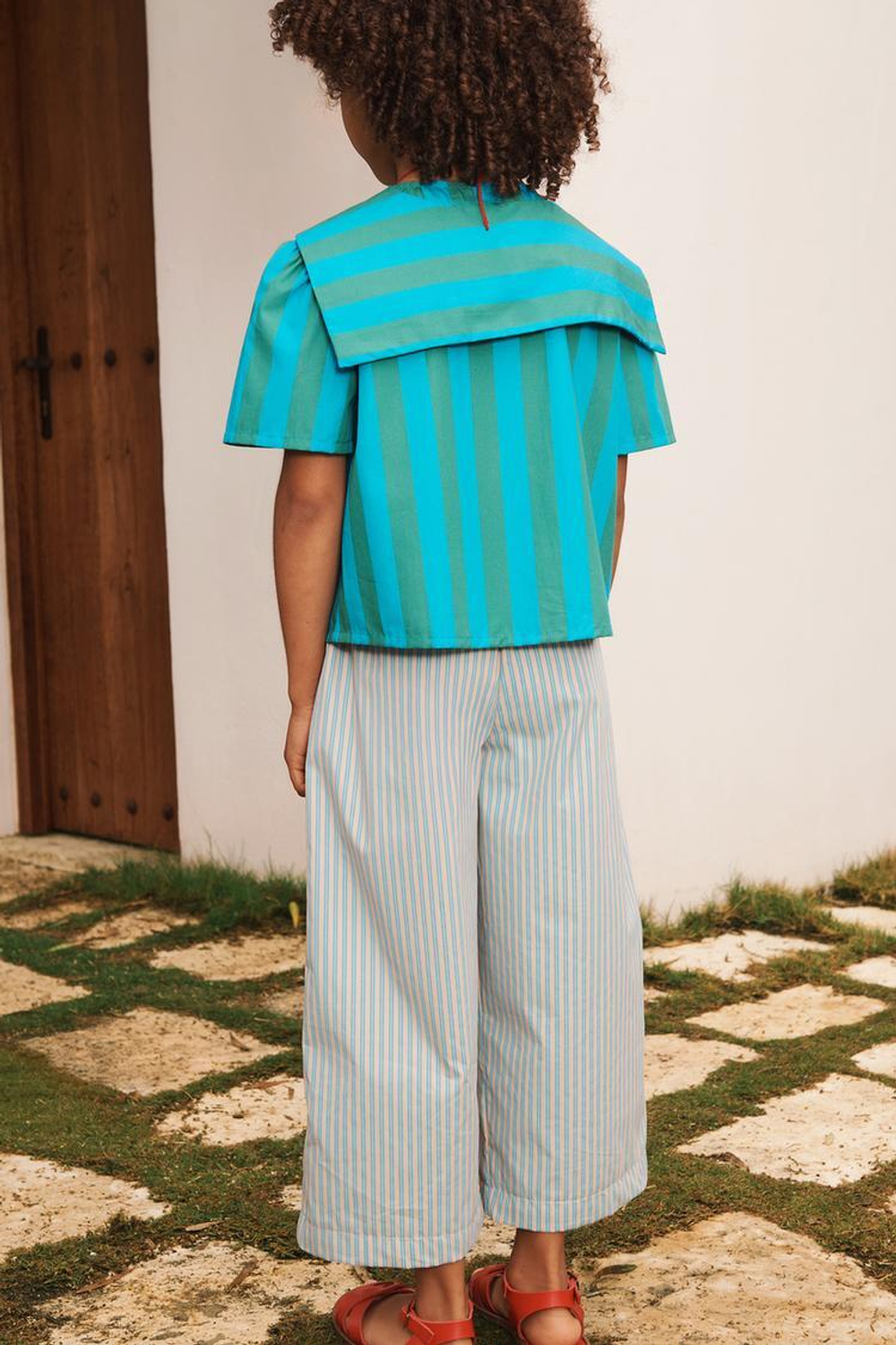 ZARA РУБАШКА В ПОЛОСКУ - LIMITED EDITION, СИНИЙ/ЗЕЛЕНЫЙ