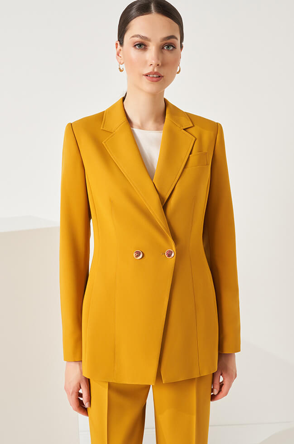 1820 Жакет женский (горчичный)