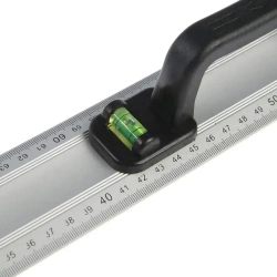 Линейка-уровень Тундра, металлическая, пластиковая ручка, 2 глазка, 1000 мм