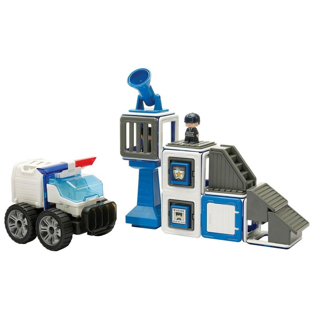 Магнитный конструктор MAGFORMERS Amazing Police Set