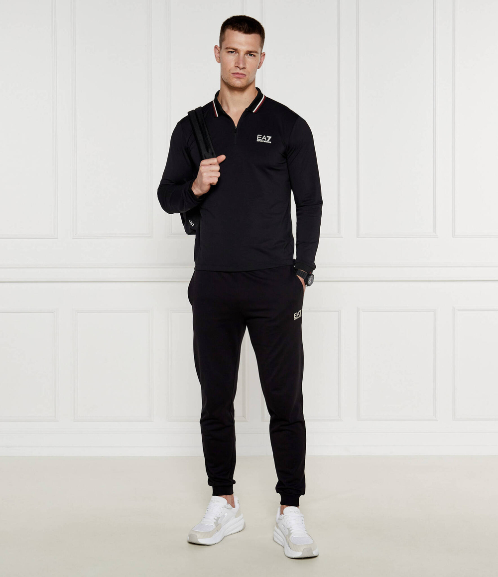 Поло EA7 - черный(6DPF18 PJ27Z)