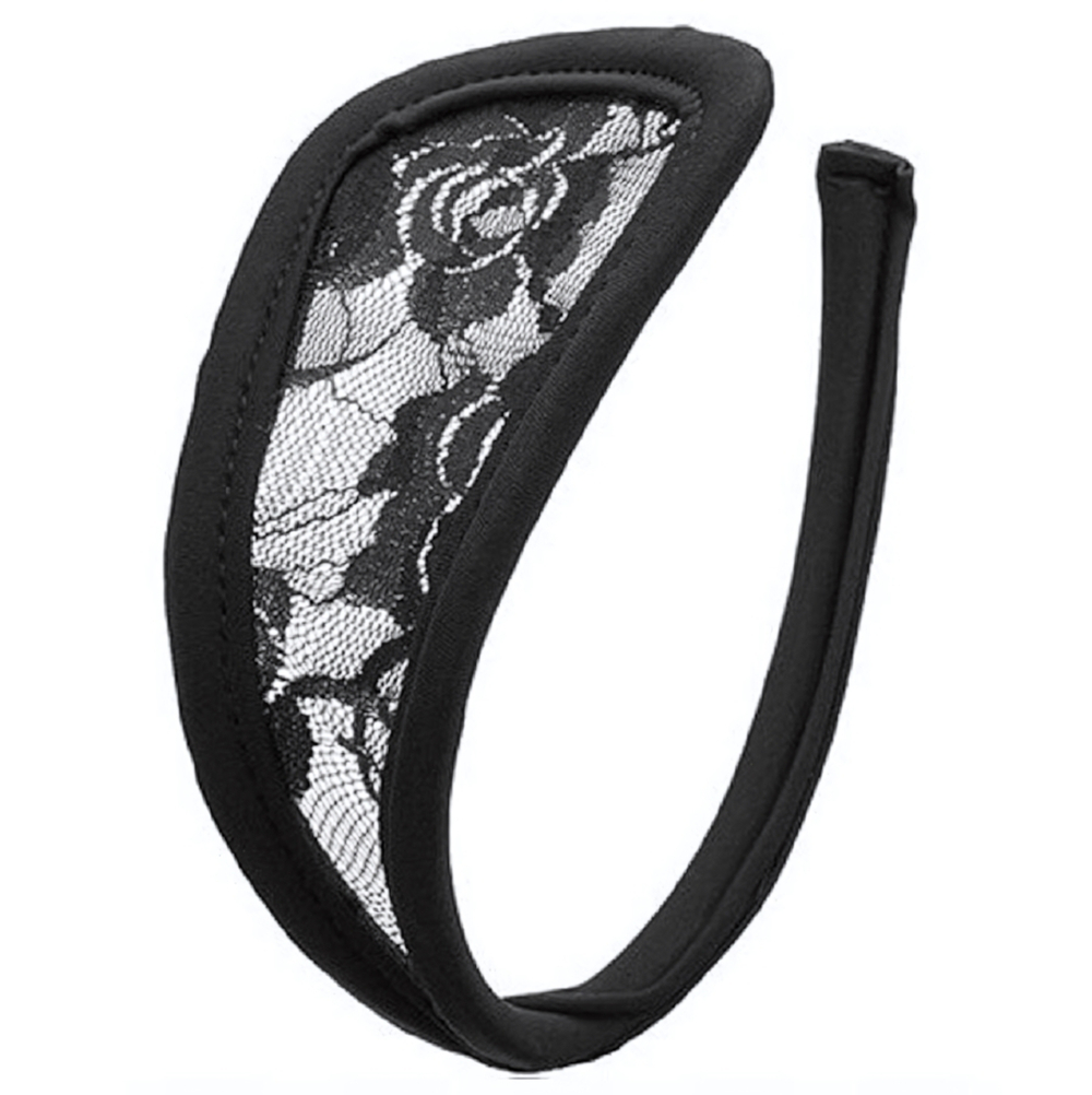 С-стринги кружевные черные OS