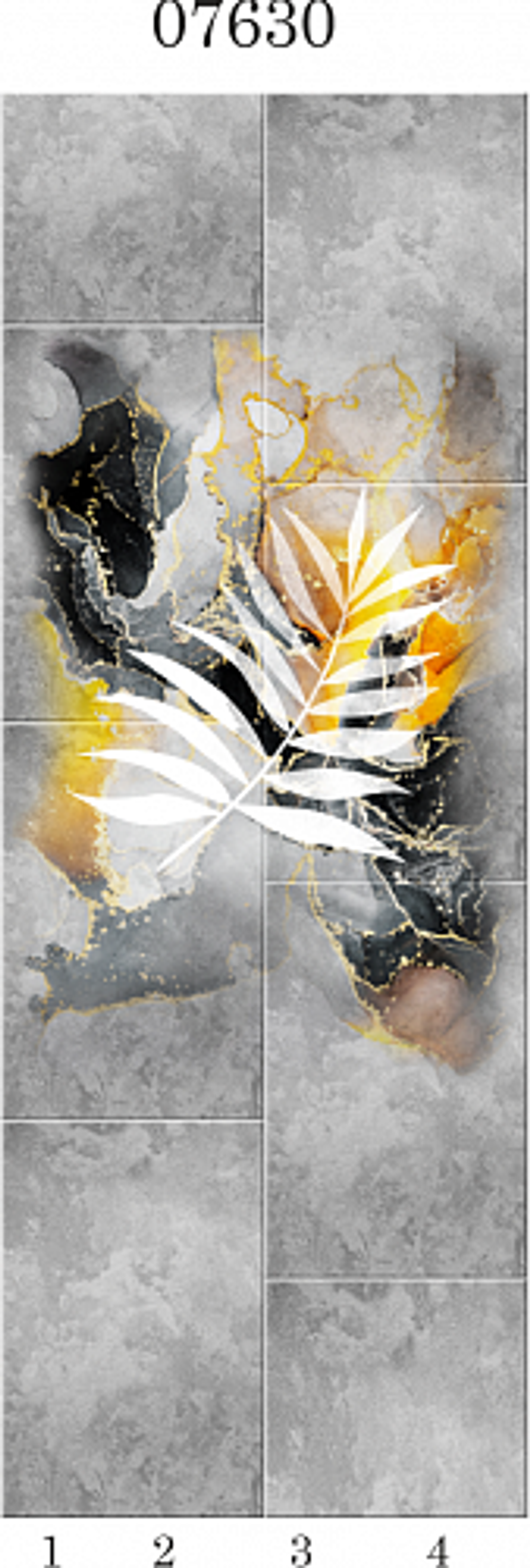 Панель ПВХ фотопечать 3D Panda Отражение 2700х250 мм