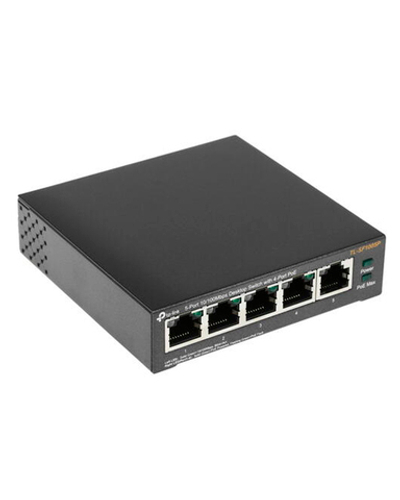 TP-Link TL-SF1005P 5-портовый 10/100 Мбит/с настольный коммутатор с 4 портами PoE