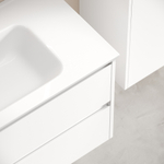 Тумба подвесная под раковину Sancos Libra, белый глянец 890х450х500