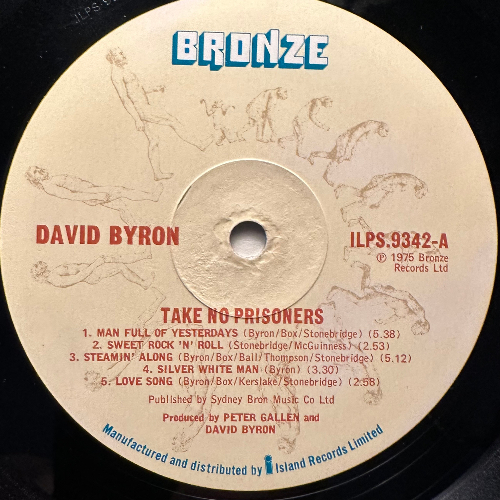David Byron ‎– Take No Prisoners (Англия 1975г.)