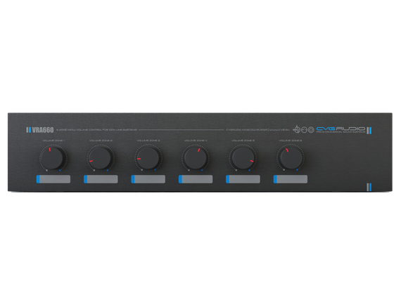 CVGAUDIO VRA-660 шестиканальный, 2U-рэковый, 11-позиционный регулятор громкости