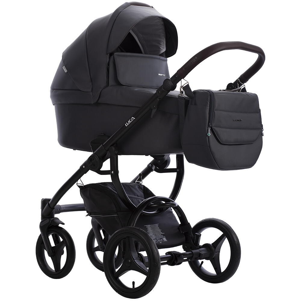 Детская коляска Bebetto Luca Pro 3 в 1 с автокреслом Avionaut Cosmo 33 т.серая кожа
