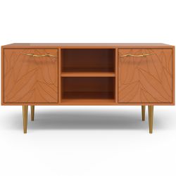 Тумба под ТВ Арт Колор leaves 117см Стайл Голд Томпленый оранжевый