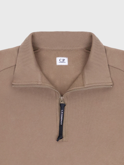 Свитшот на молнии C.P. Company Diagonal Raised Half Zip Beige