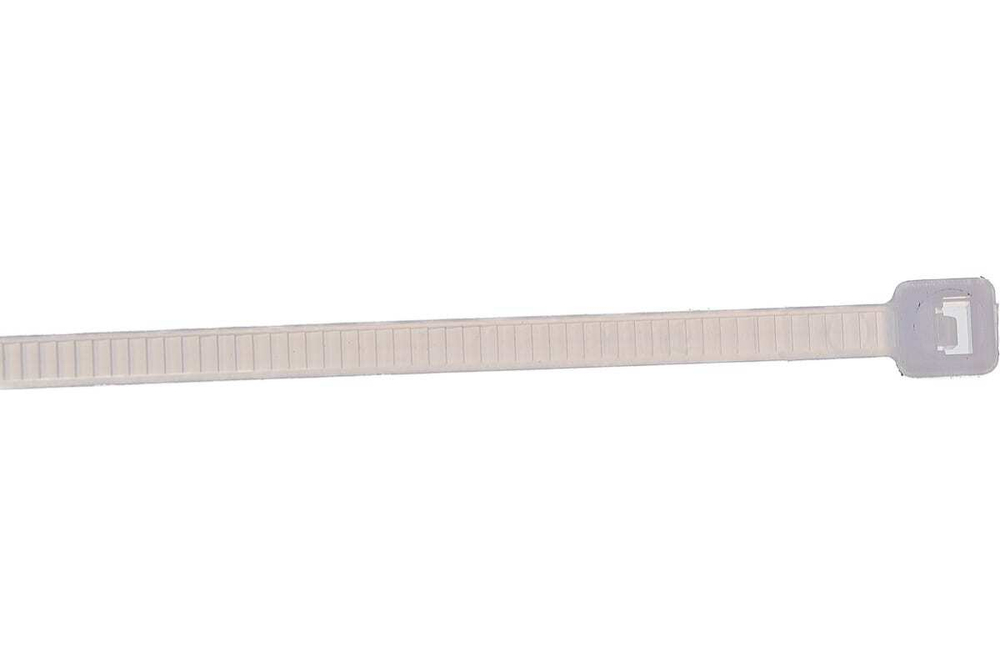 Нейлоновые хомуты Зубр белые, 2.5x100 мм, 100 шт. 309010-25-100