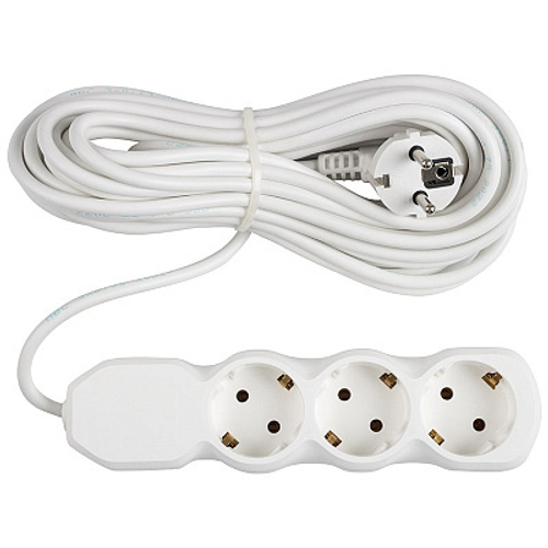 Удлинитель Engy "Гранд" 10м/3роз с заземлением (ПВС 3х0.75)