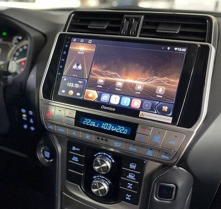 Магнитола Toyota Land Cruiser Prado 150 2017-2023 - FarCar 1053M монитор 10" QLED на Android 13, 8 ядер (TS18), CarPlay, 4G SIM-слот