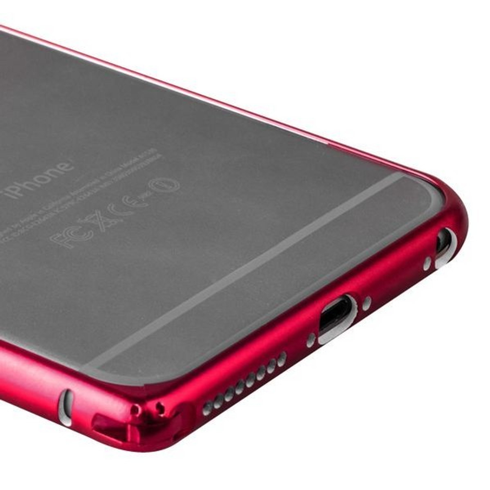 Бампер металлический iBacks Colorful Essence Aluminum Bumper для iPhone 6s Plus/ 6 Plus (5.5) (ip60091) Red
