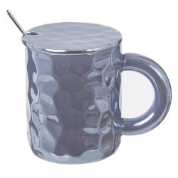 GAEM Кружка с крышкой и ложкой, 350 мл, L12,5 W8 H10,5 см, 3в.