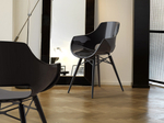 Кресло пластиковое Papatya Opal Wox Beech, венге, черный