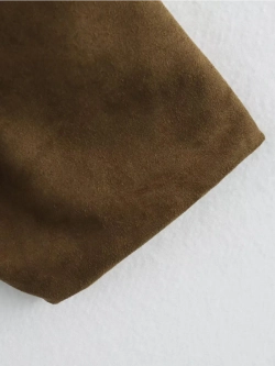 Куртка-бомбер замшевый