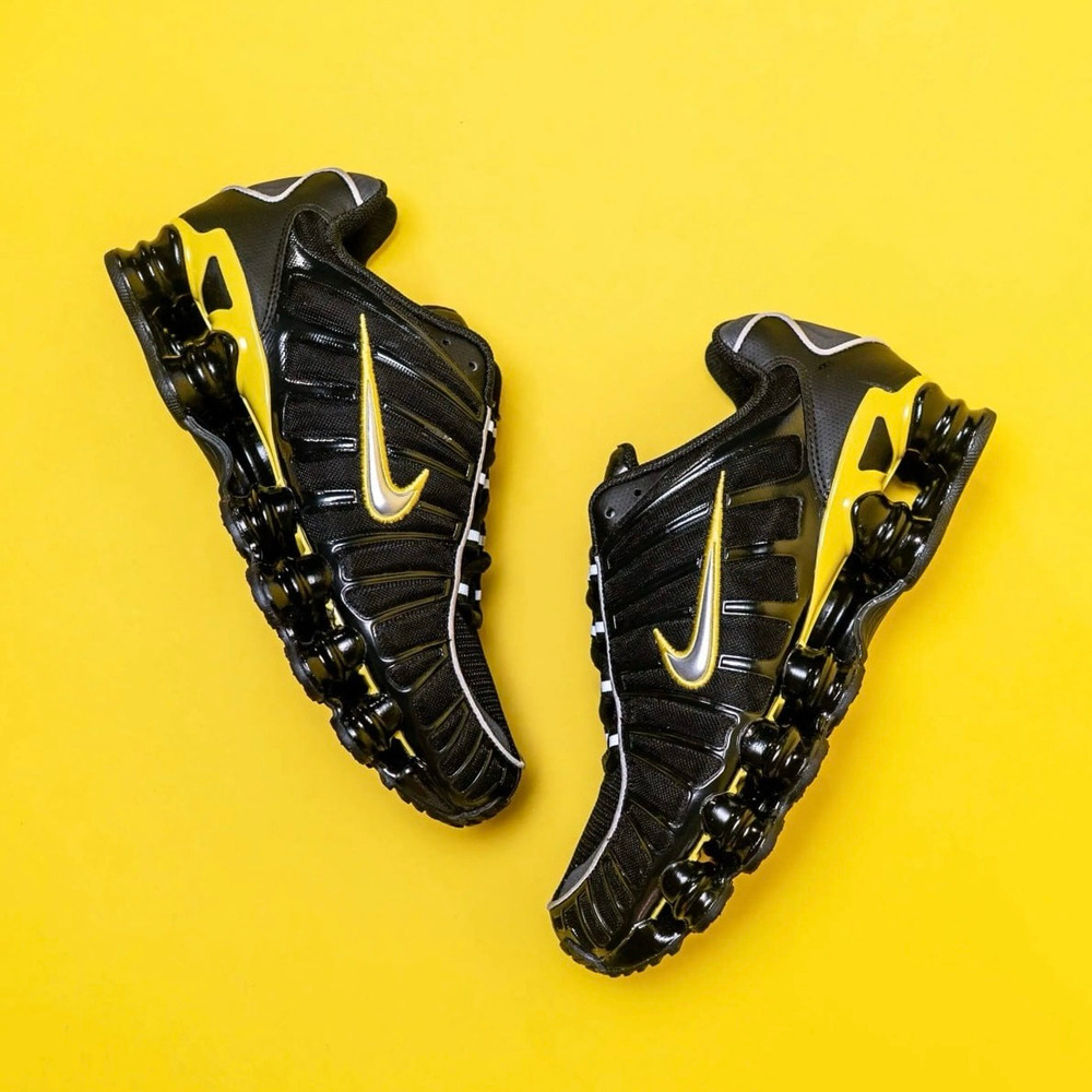 Nike Shox TL “Black Dynamic Yellow Metallic Silver”