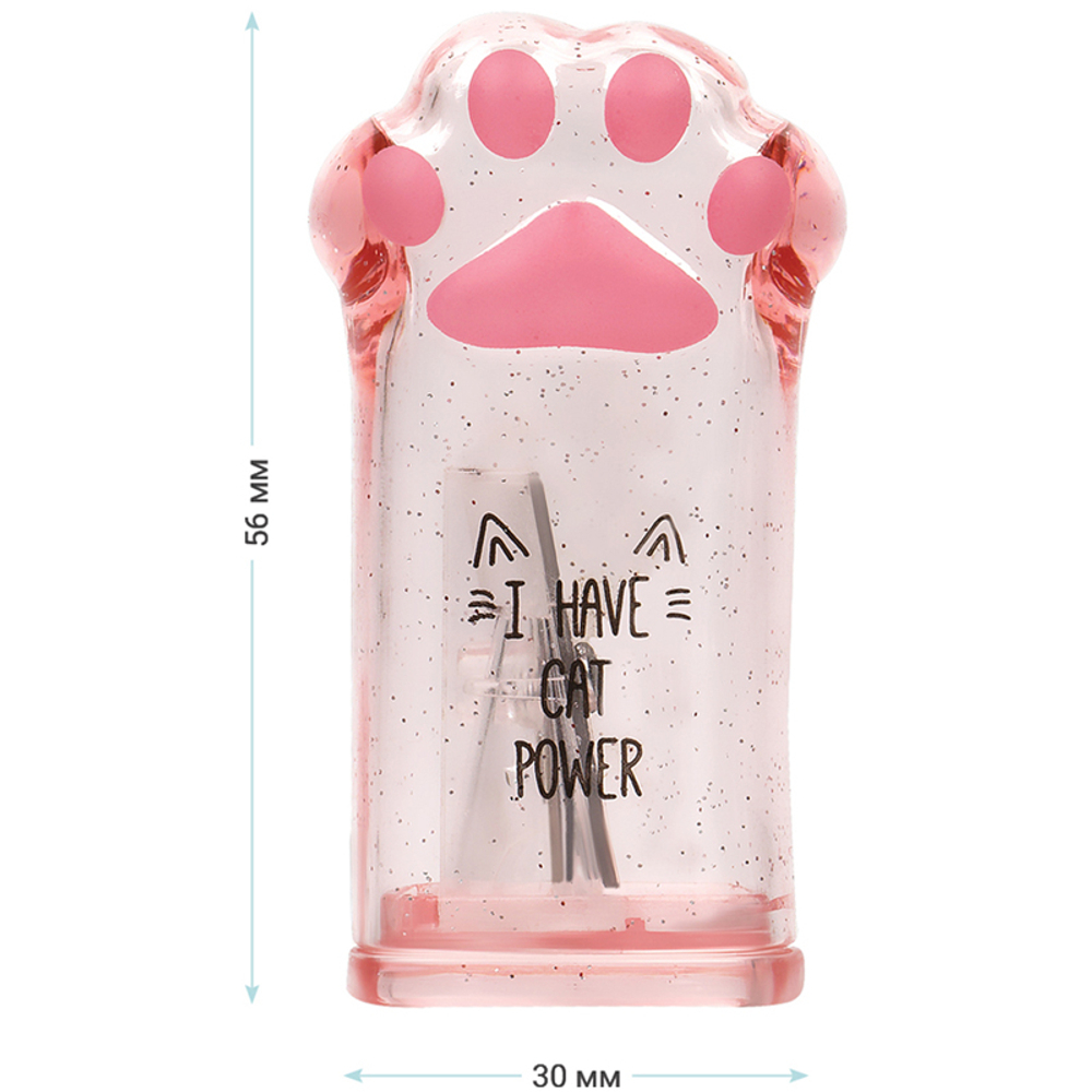 Точилка пластиковая MESHU "Say Meow" 1 отверстие, контейнер