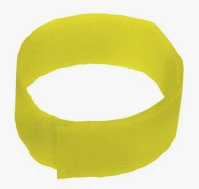 Ножные ленты Банды КРС на липучке желтые, 36 см, 10 шт.