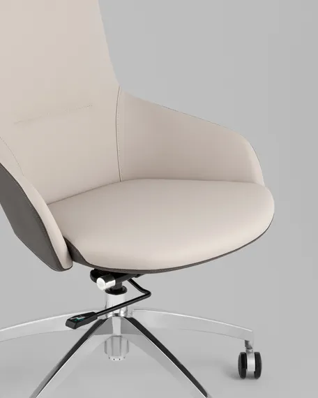 Кресло руководителя Soulo светло-серый, серый