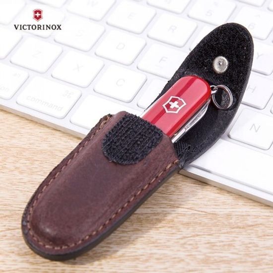 Чехол Victorinox (кожа) на ремень Мод. #4.0531 (коричневый)(22 x72 x34 мм)