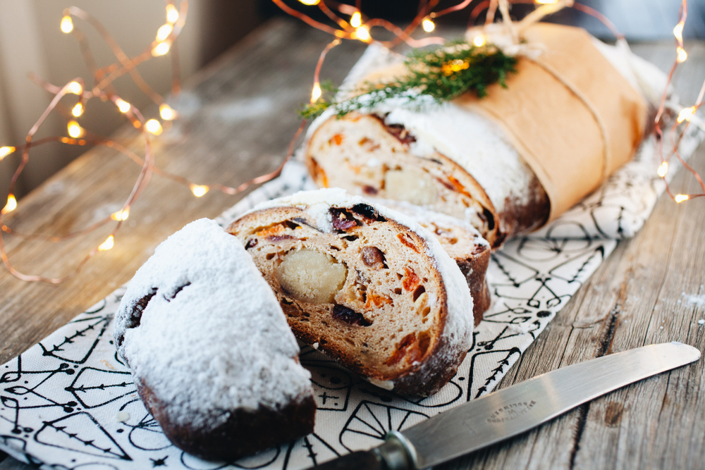 Немецкий штоллен с марципаном, 650 г