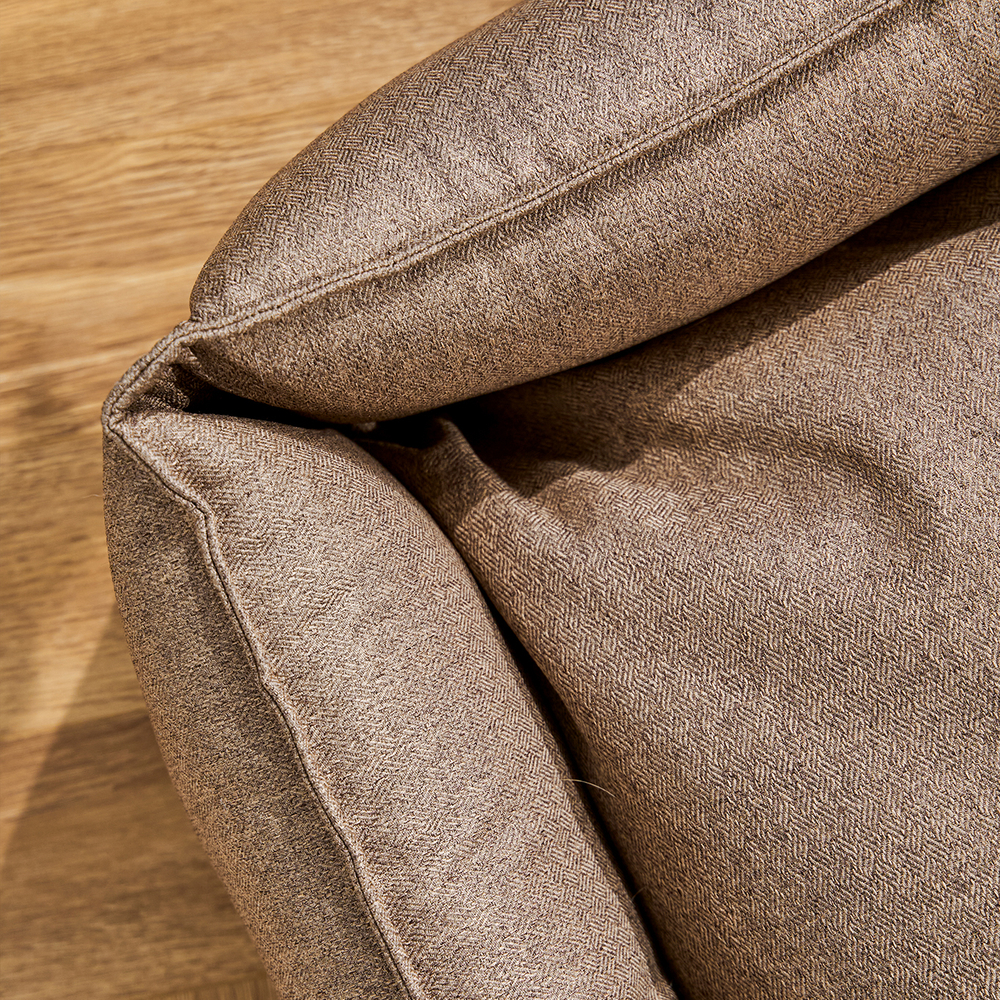 Лежанка из рогожки, коричневый Rachel WOW