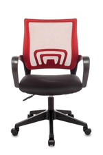Кресло офисное TopChairs ST-Basic сетка/ткань красный